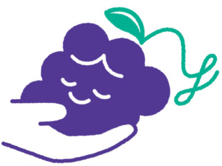 山梨ぶどう産直やまのかみファームのロゴ