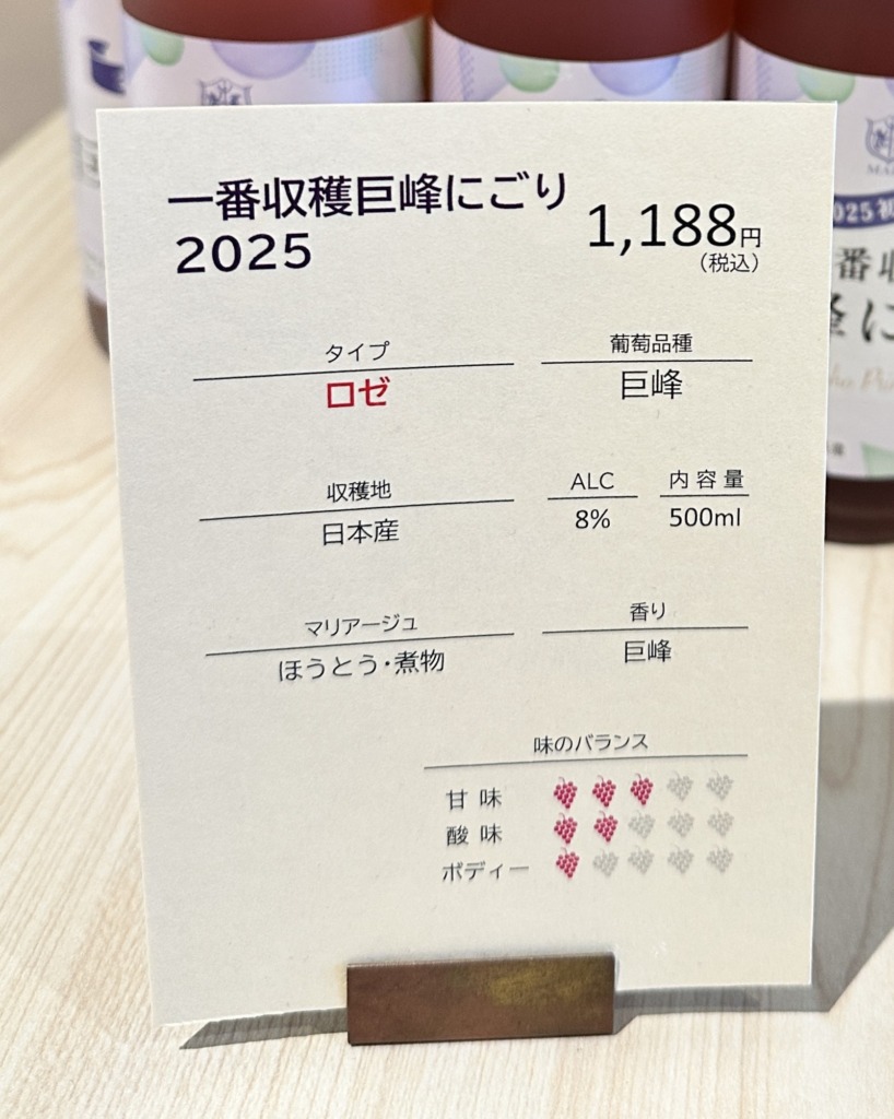 巨峰にごりの説明