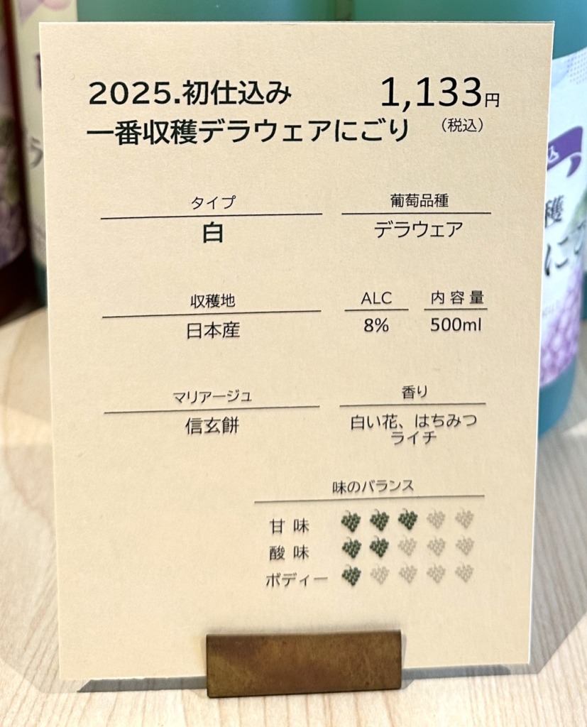 デラウェアにごりの説明